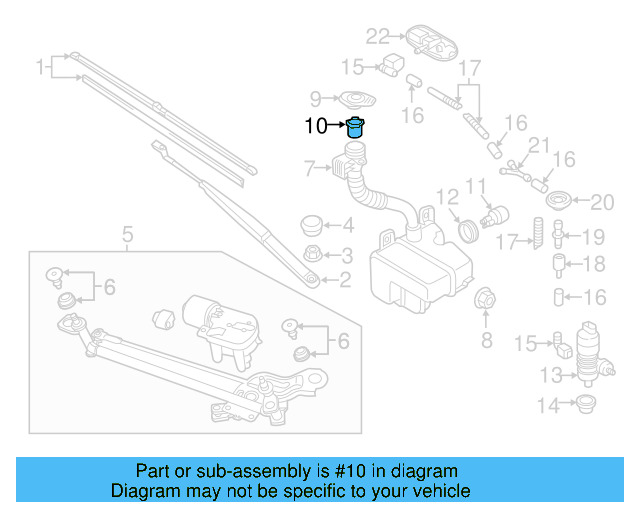 Washer Fluid Strainer 4A0-955-485 - View 26