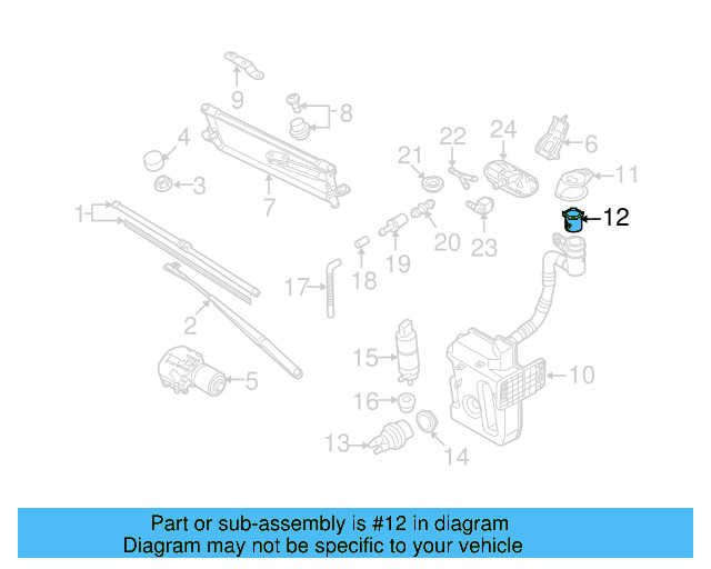 Washer Fluid Strainer 4A0-955-485 - View 27
