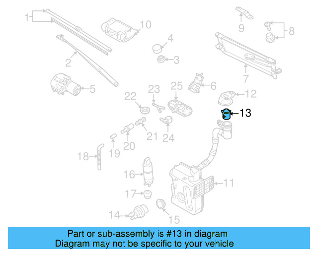 Washer Fluid Strainer 4A0-955-485 - View 28