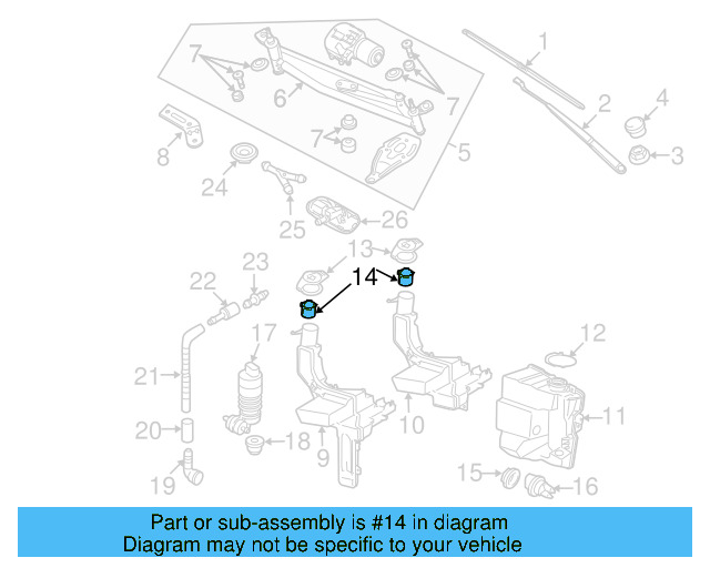 Washer Fluid Strainer 4A0-955-485 - View 29