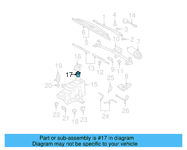 Washer Fluid Strainer 4A0-955-485 - View 83