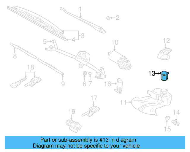Washer Fluid Strainer 4A0-955-485 - View 88