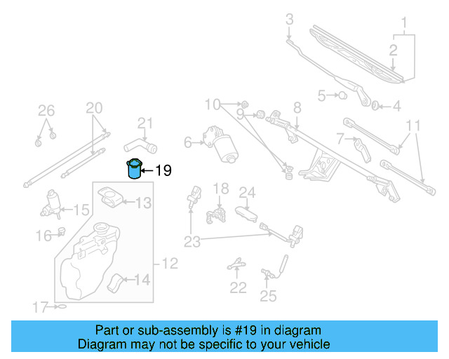 Washer Fluid Strainer 4A0-955-485 - View 33