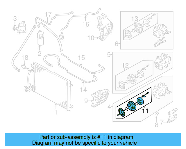A/C Compressor Clutch 4B0-260-811