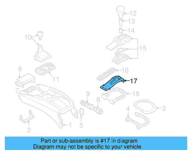 Gear Indicator Guide 4B0-713-189 - View 10
