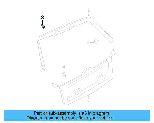 Upper Center Pillar Trim Clip 4B0-867-276-A - View 97