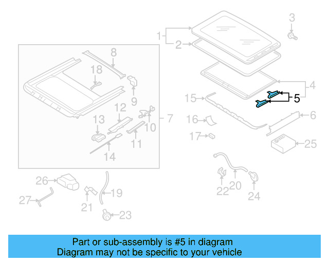 Sunshade Guide 4B0-877-165 - View 56