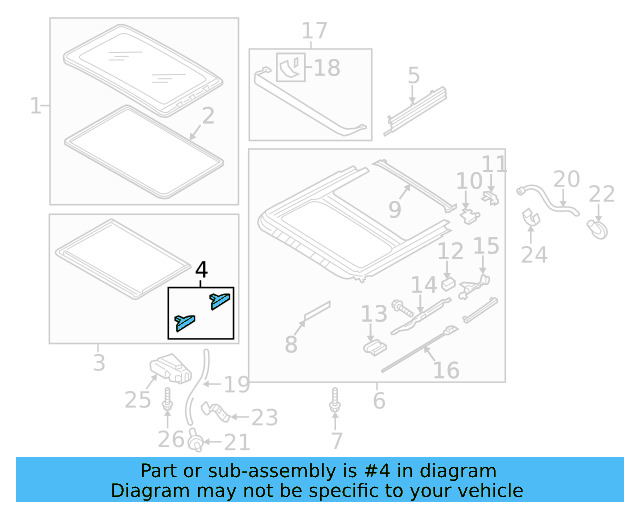 Sunshade Guide 4B0-877-165 - View 53
