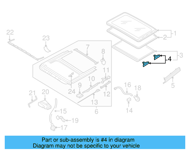 Sunshade Guide 4B0-877-165 - View 28
