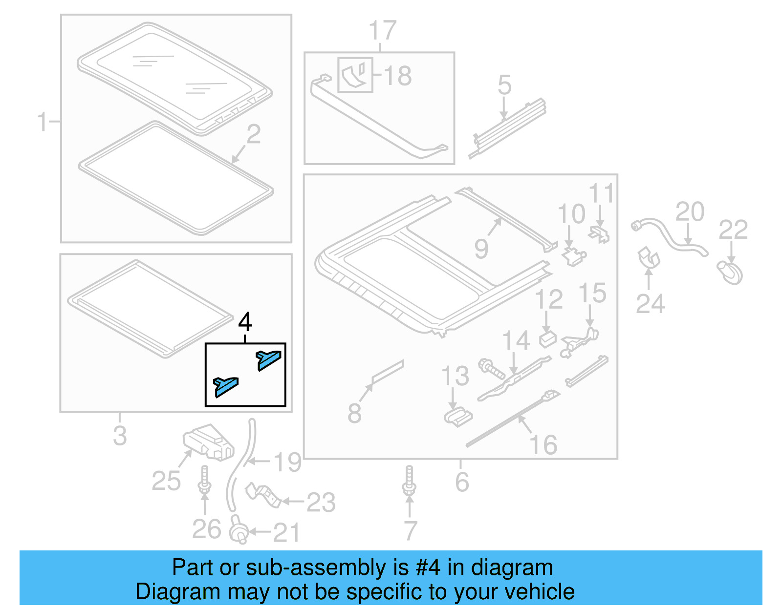 Sunshade Guide 4B0-877-165 - View 63