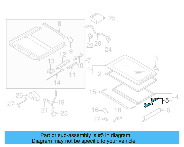 Sunshade Guide 4B0-877-165 - View 29