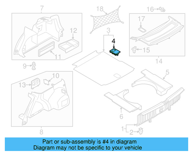 Trunk Lining Plate 4B5-863-627-B-01C - View 21