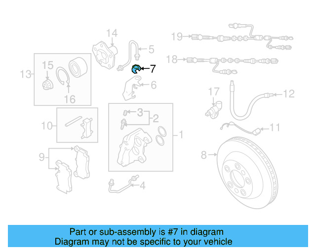 Brake Hydraulic Line Bracket 4D0-611-715-B - View 23
