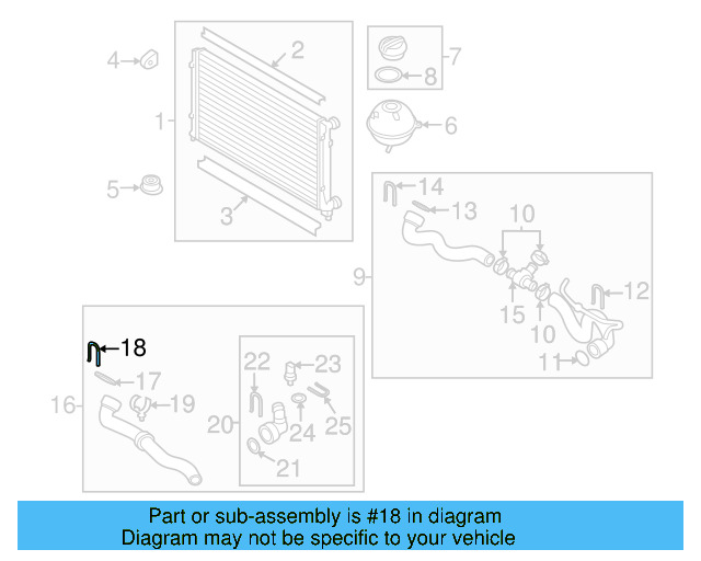 Upper Hose Retainer Spring 4E0-121-142 - View 19