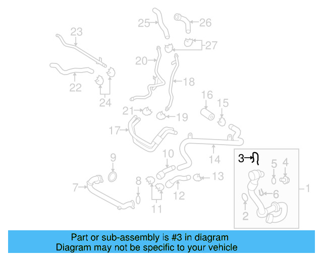 Upper Hose Retainer Spring 4E0-121-142 - View 21