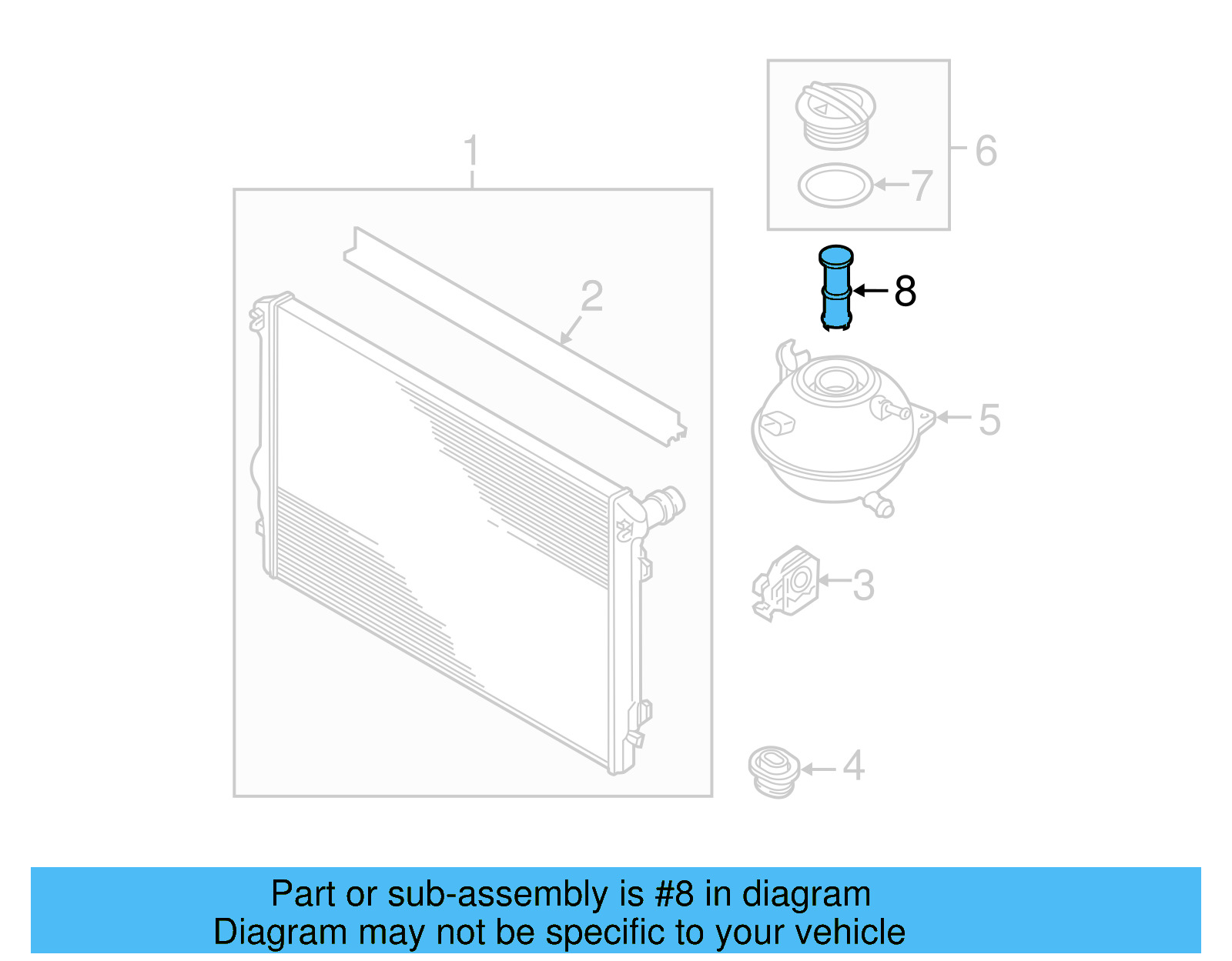 Engine Coolant Filter 4E0-121-176 - View 8