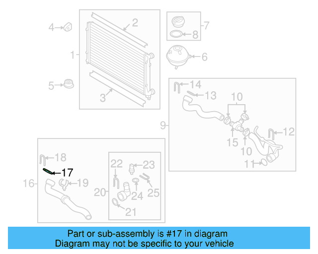 Radiator Coolant Hose Seal 4E0-121-666