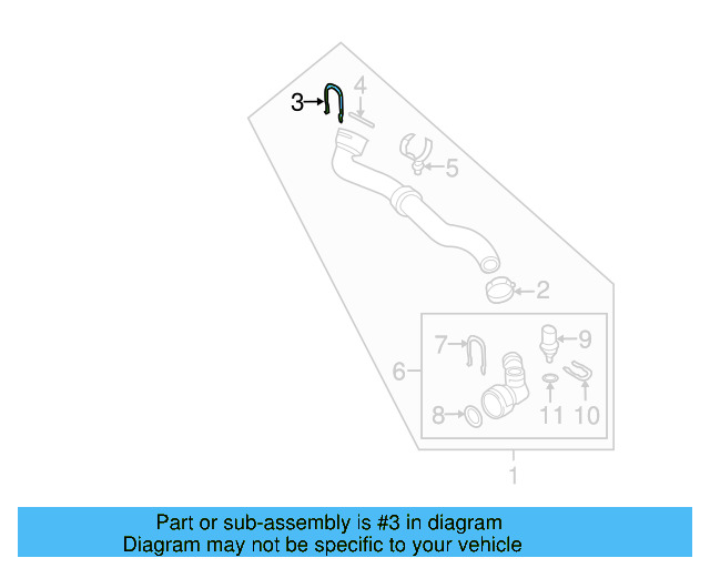 Water Hose Assembly Upper Seal N-907-653-01 - View 171