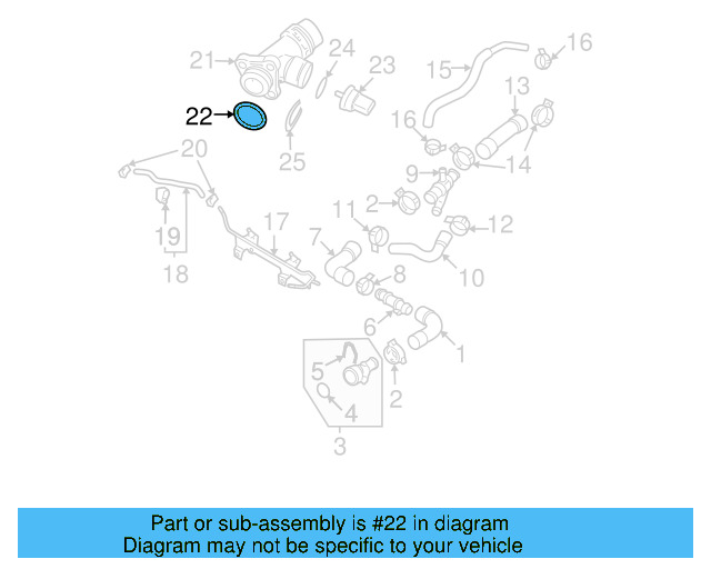 Radiator Coolant Hose Seal 4E0-121-666 - View 27