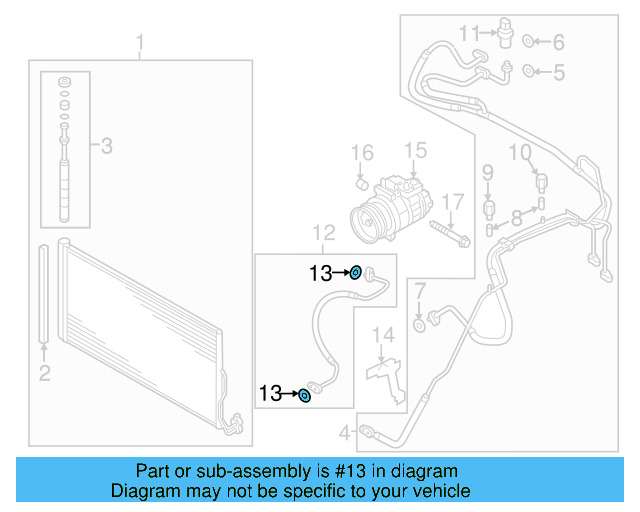 A/C Refrigerant Line O 4E0-260-749-A - View 30