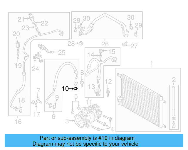 A/C Refrigerant Line O 4E0-260-749-A - View 42