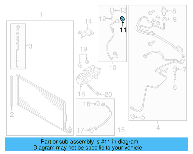 A/C Refrigerant Line O 4E0-260-749-A - View 9