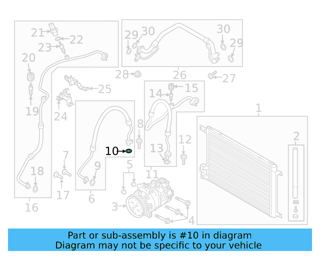 A/C Refrigerant Line O 4E0-260-749-A - View 51