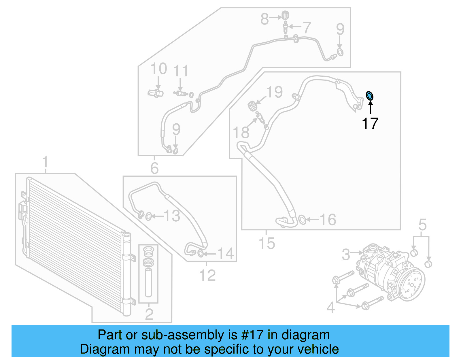A/C Refrigerant Line O 4E0-260-749-B - View 15