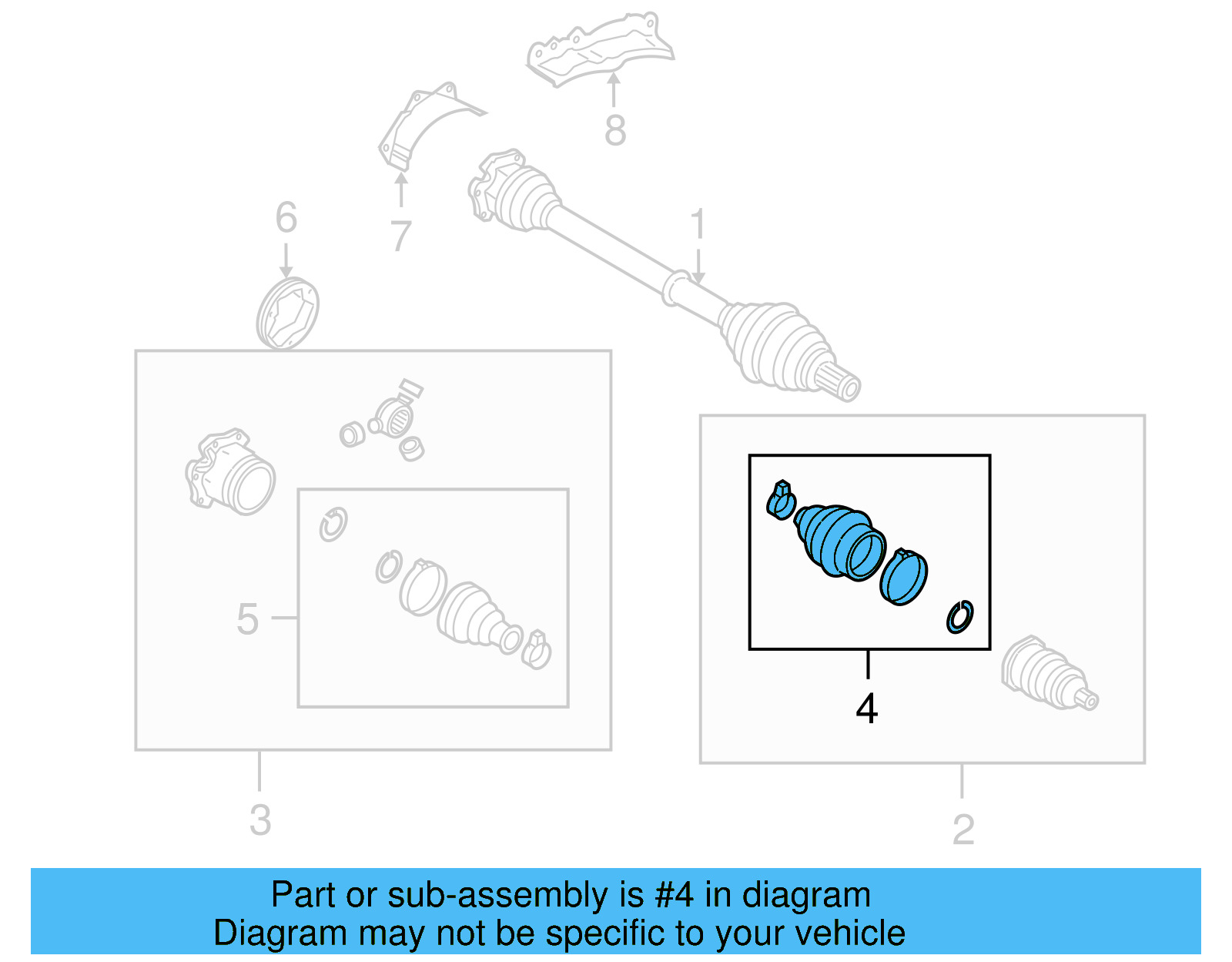 Outer Boot 4E0-498-203 - View 3
