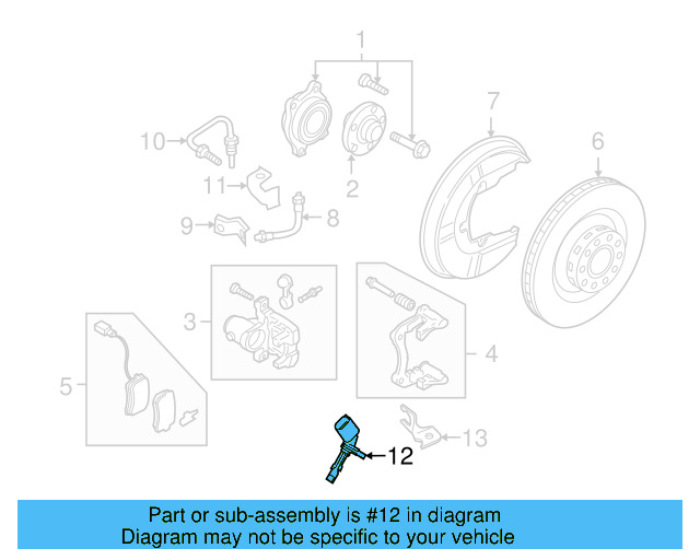 ABS Sensor 4E0-927-803-F - View 5