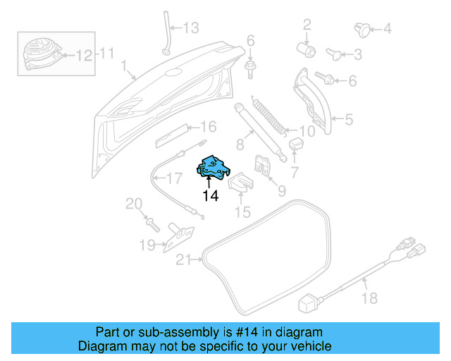 Deck Lid Latch 4F5-827-505-D - View 17