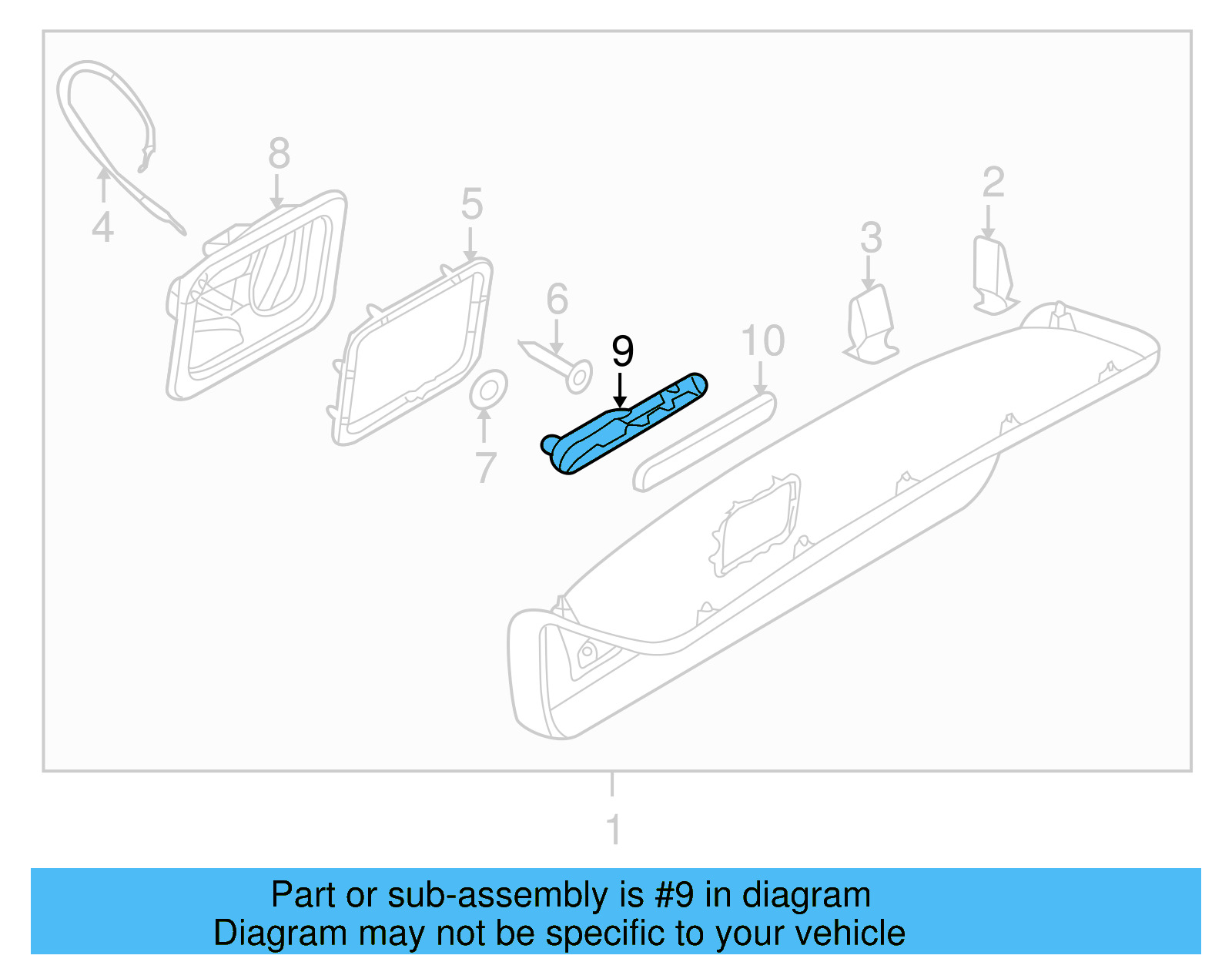 Deck Lid Handle 4F5-880-703 - View 4