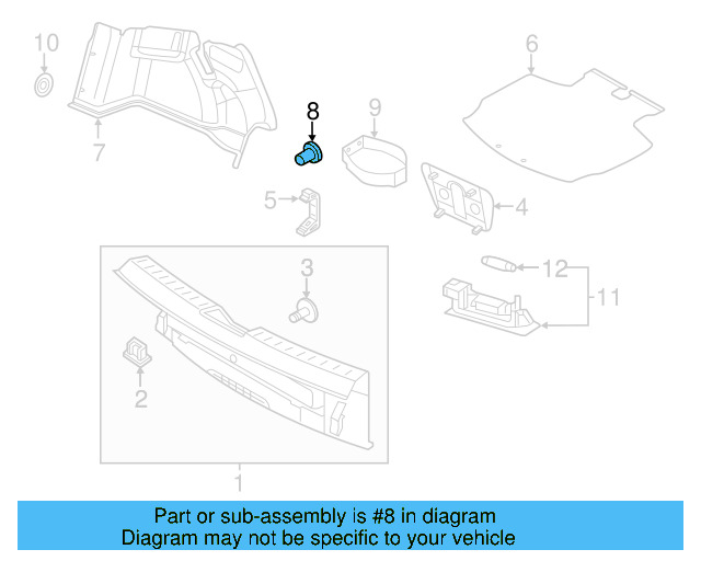Wheelhouse Trim Clip 4G0-867-632 - View 22