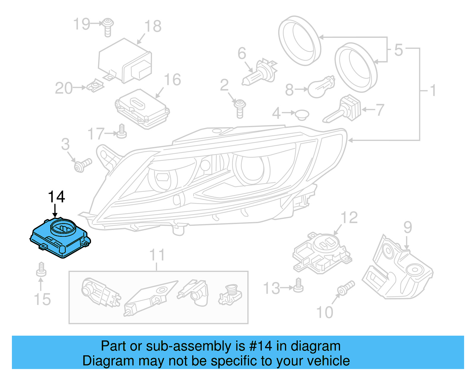 Control Module 4G0-907-697-F - View 15