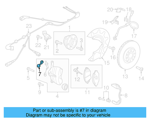Bleeder Valve Dust Cap 4H0-611-483 - View 14