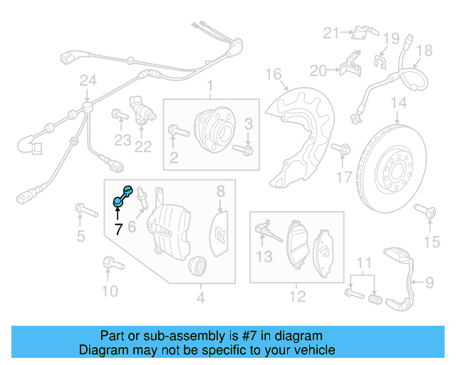 Bleeder Valve Dust Cap 4H0-611-483 - View 63