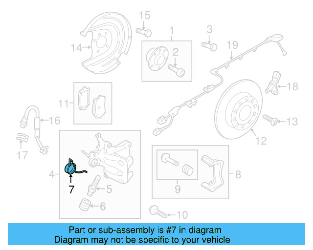 Bleeder Valve Dust Cap 4H0-611-483 - View 52
