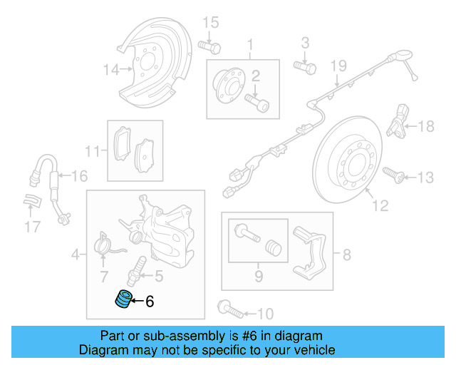 Bleeder Valve Dust Cap 4H0-611-483 - View 53