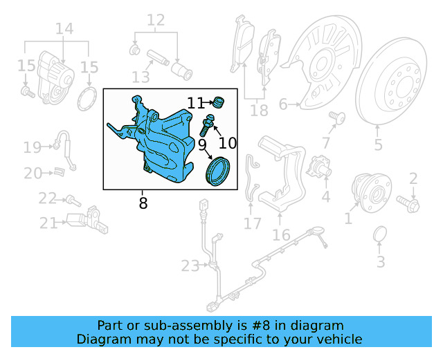 Bleeder Valve Dust Cap 4H0-611-483 - View 20