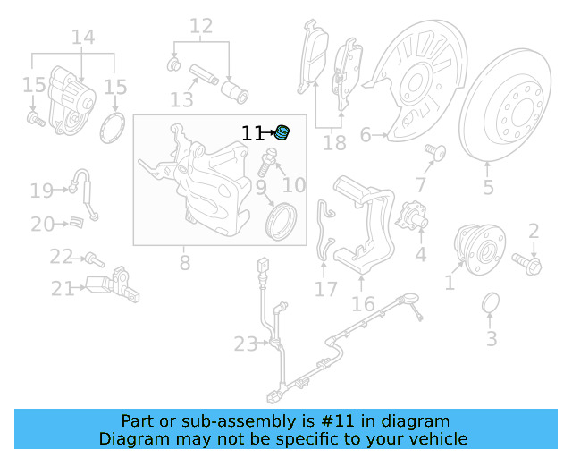 Bleeder Valve Dust Cap 4H0-611-483 - View 21