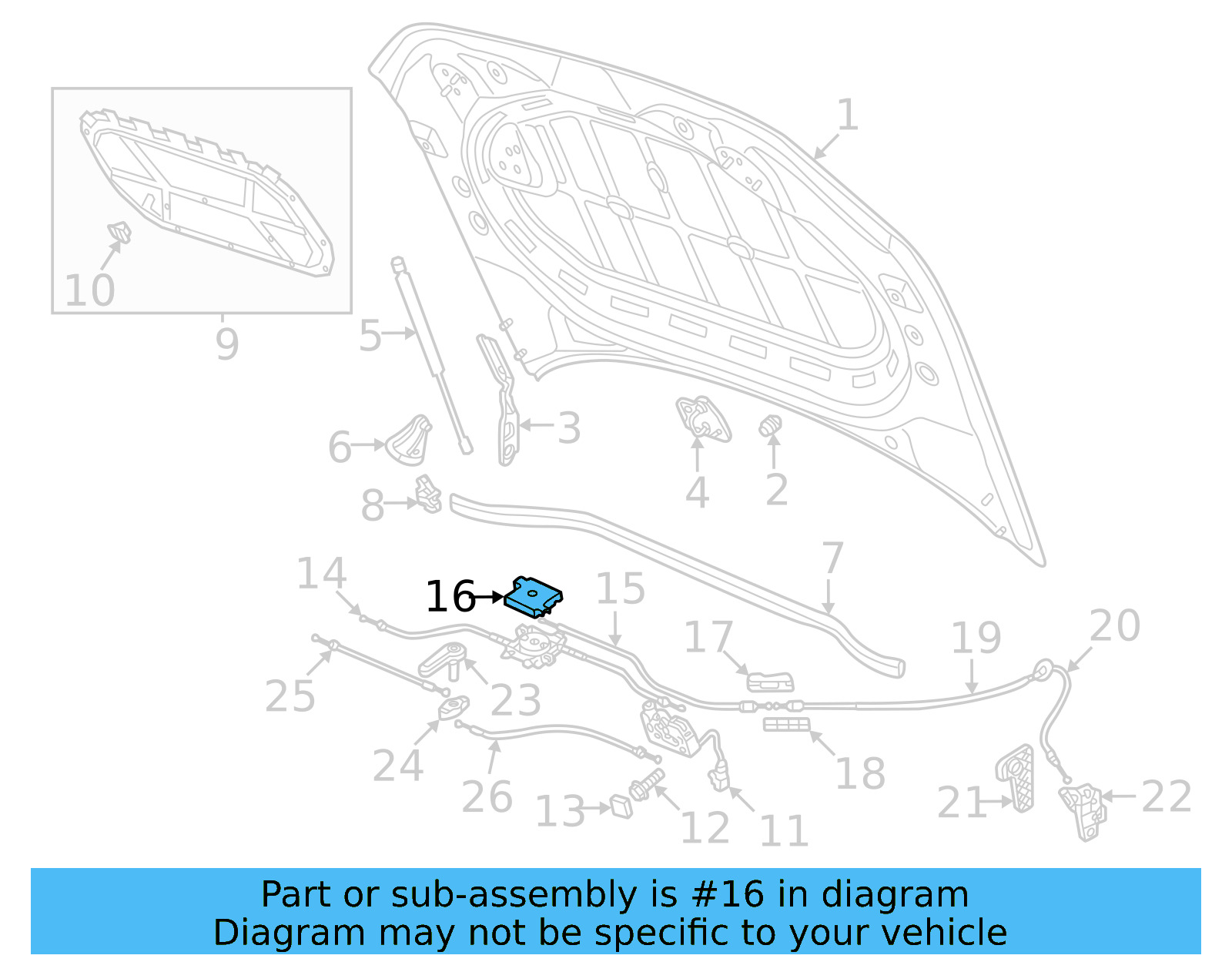 Release Cable Cover 4H0-823-543 - View 14