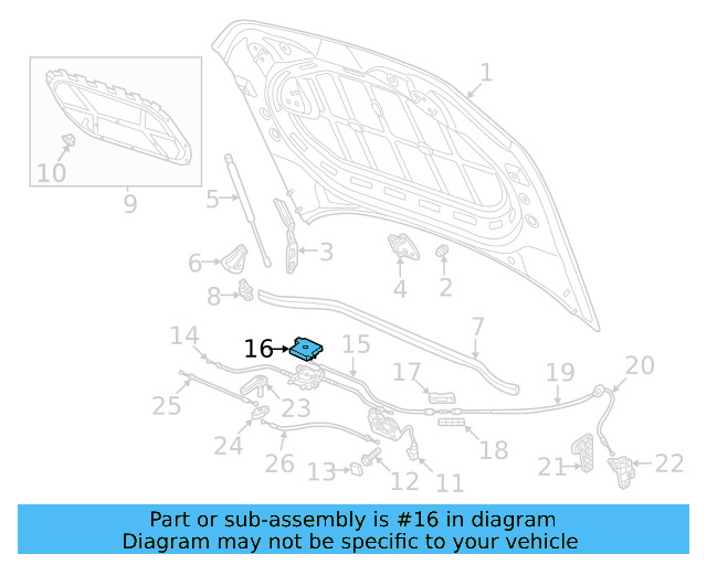 Release Cable Cover 4H0-823-543 - View 17