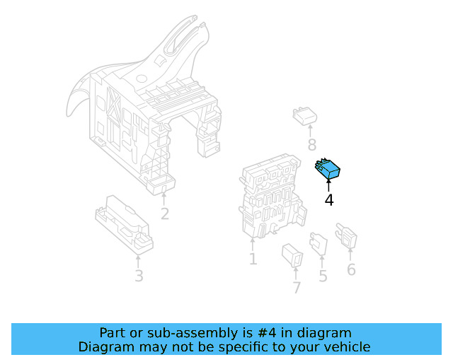 Fuel Pump Relay 4H0-951-253-A - View 79