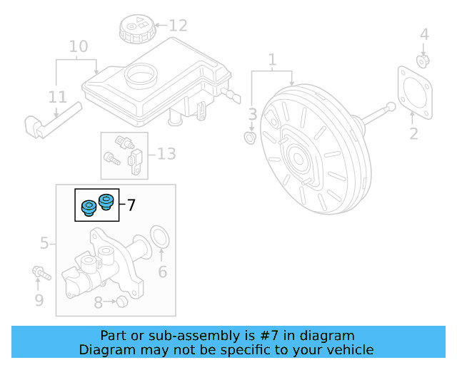 Master Cylinder Plug 4M0-611-817 - View 2