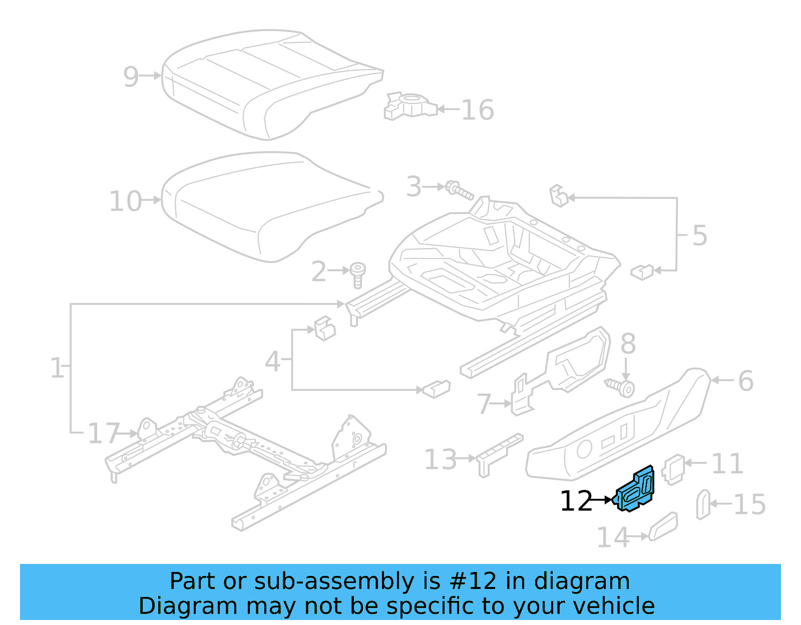 Seat Switch 4M0-959-748 - View 4