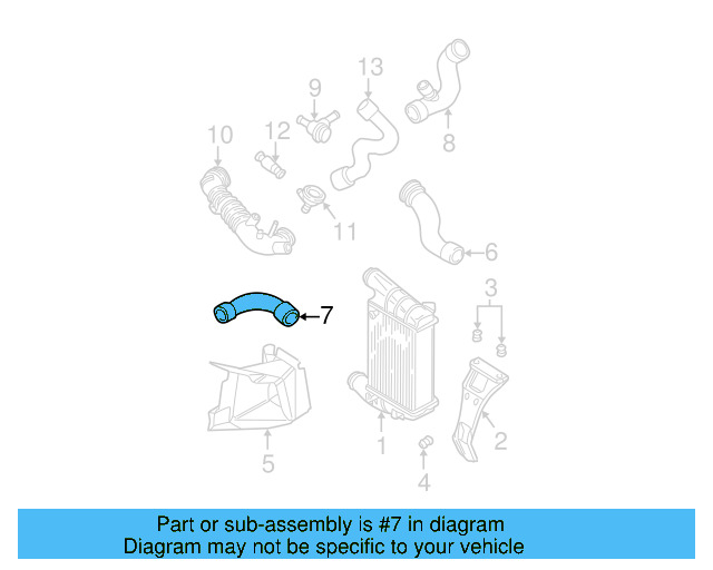 Lower Press Hose 3B0-145-834-L - View 7
