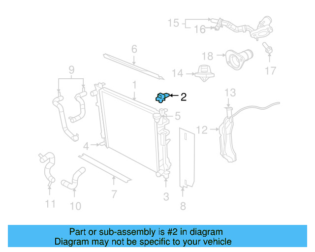 Radiator Isolator 7B0-121-367-C - View 10