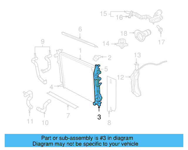 Radiator Lower Insulator 7B0-121-367-B - View 8