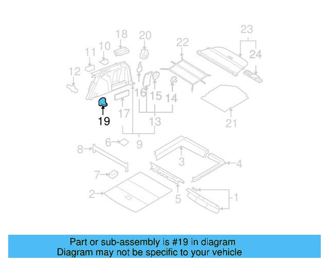 Tie Down Hook 1K0-864-203-C-2ZZ