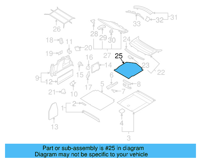Lining 3C0-862-269-G-1BS - View 3